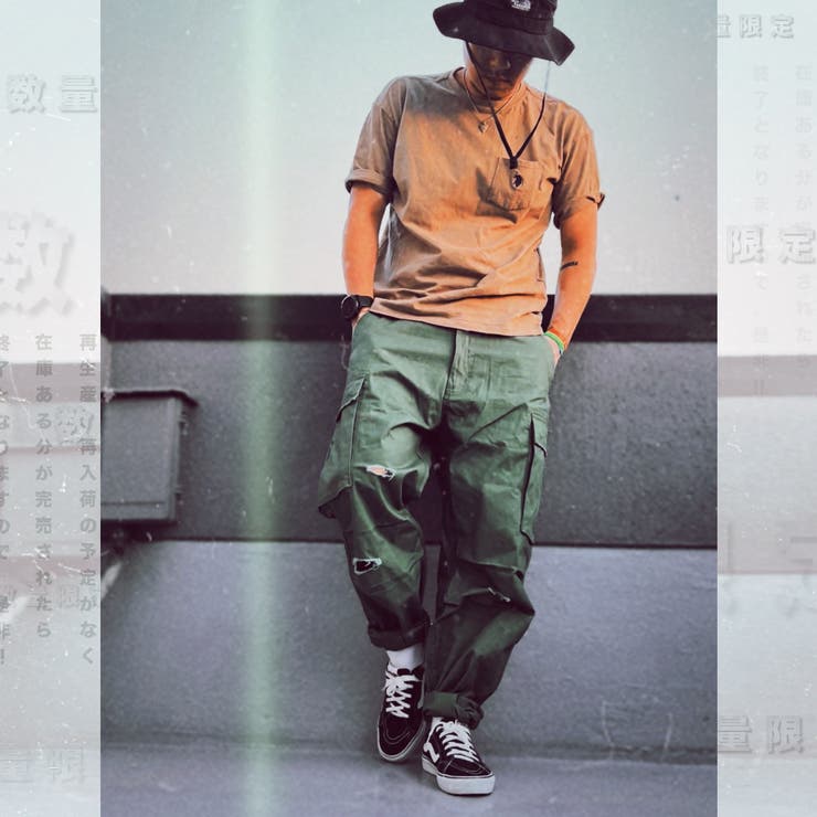 数量限定 ワイドカーゴパンツ メンズ | RAiseNsE  | 詳細画像6 