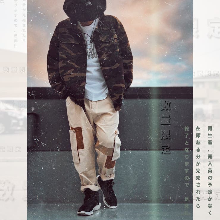 数量限定 ワイドカーゴパンツ メンズ | RAiseNsE  | 詳細画像6 