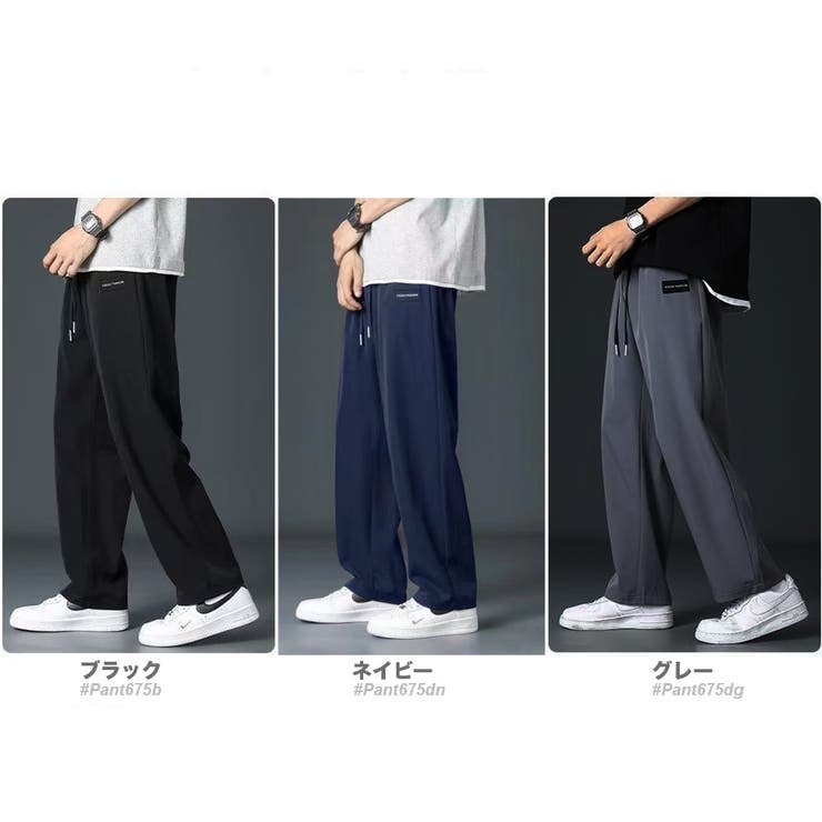 サラサラ 薄手 ワイドストレートパンツ | RAiseNsE  | 詳細画像2 