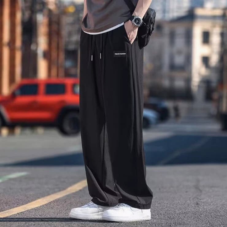 サラサラ 薄手 ワイドストレートパンツ | RAiseNsE  | 詳細画像4 