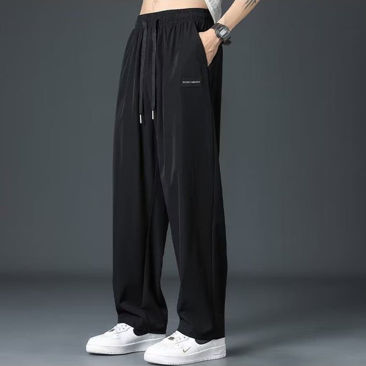 サラサラ 薄手 ワイドストレートパンツ | RAiseNsE  | 詳細画像3 