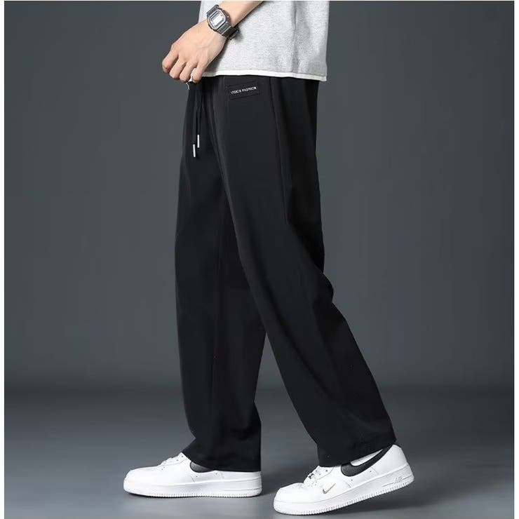 サラサラ 薄手 ワイドストレートパンツ | RAiseNsE  | 詳細画像6 