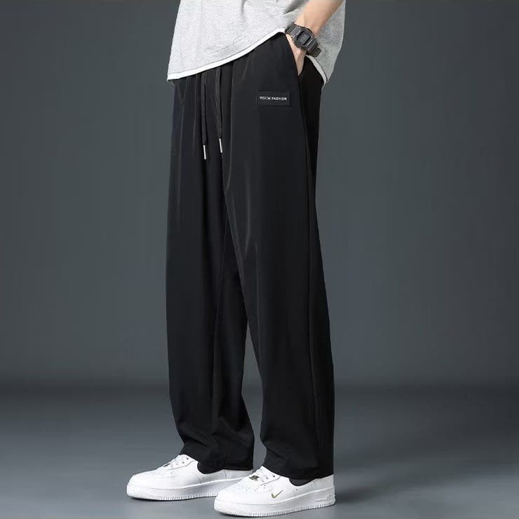 サラサラ 薄手 ワイドストレートパンツ | RAiseNsE  | 詳細画像7 