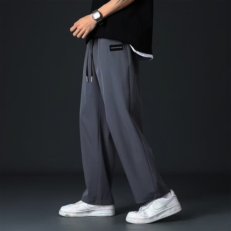 サラサラ 薄手 ワイドストレートパンツ | RAiseNsE  | 詳細画像8 