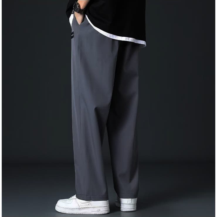 サラサラ 薄手 ワイドストレートパンツ | RAiseNsE  | 詳細画像10 