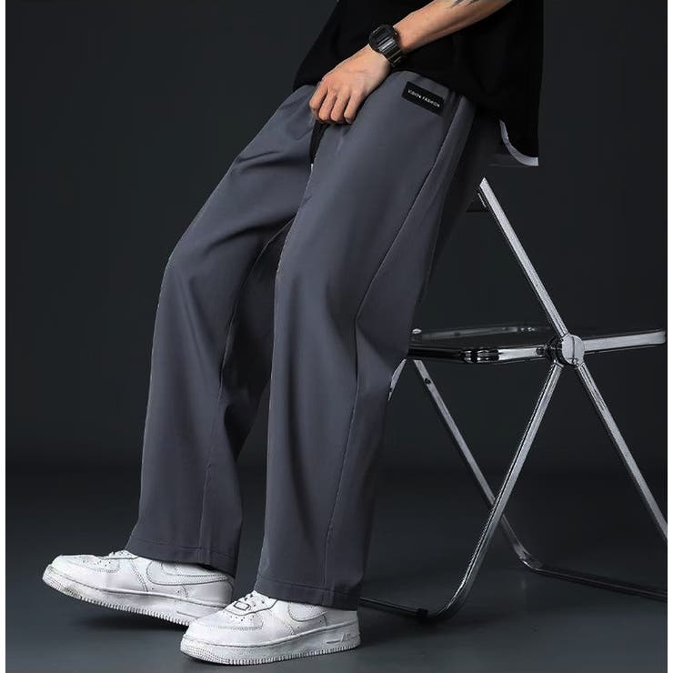 サラサラ 薄手 ワイドストレートパンツ | RAiseNsE  | 詳細画像11 