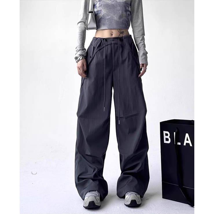 ダークグレー | ユニセックス カーゴパンツ ゆったり | RAiseNsE 