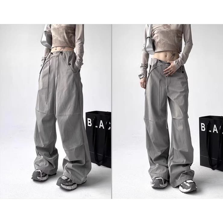 ユニセックス カーゴパンツ ゆったり | RAiseNsE  | 詳細画像6 