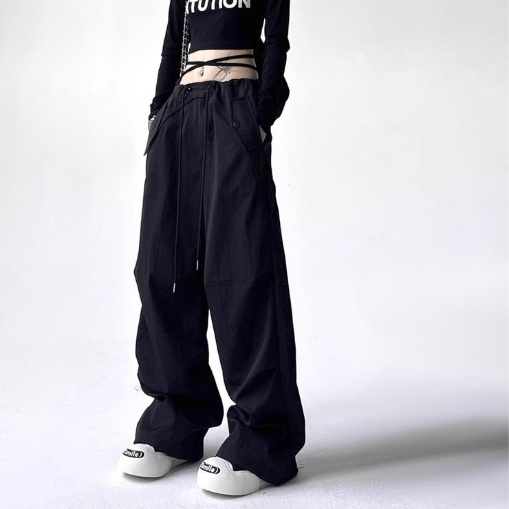 ユニセックス カーゴパンツ ゆったり | RAiseNsE  | 詳細画像10 