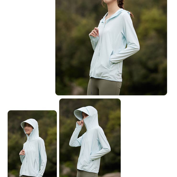 軽量 UVカットパーカー 帽子付き | RAiseNsE  | 詳細画像9 