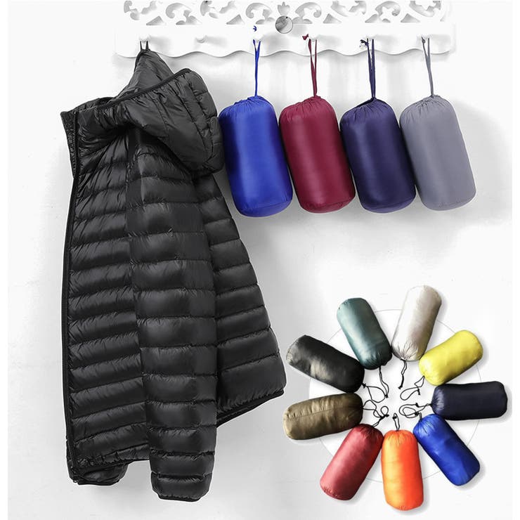 フード付き ライトダウンジャケット メンズ | RAiseNsE  | 詳細画像19 