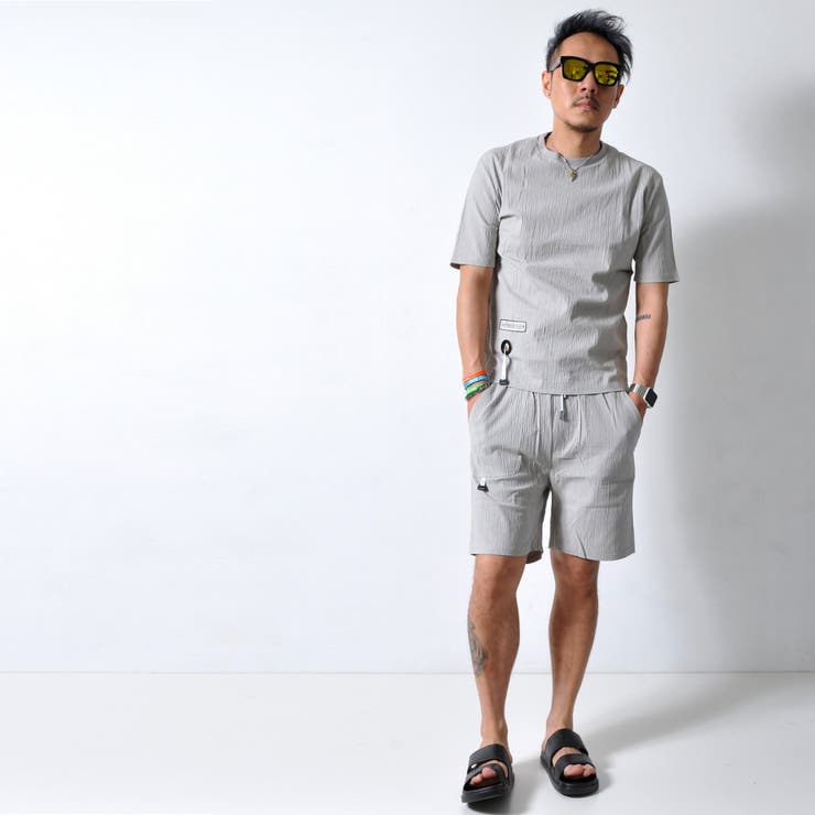 シアサッカーセットアップ 半袖 短パン | RAiseNsE  | 詳細画像7 