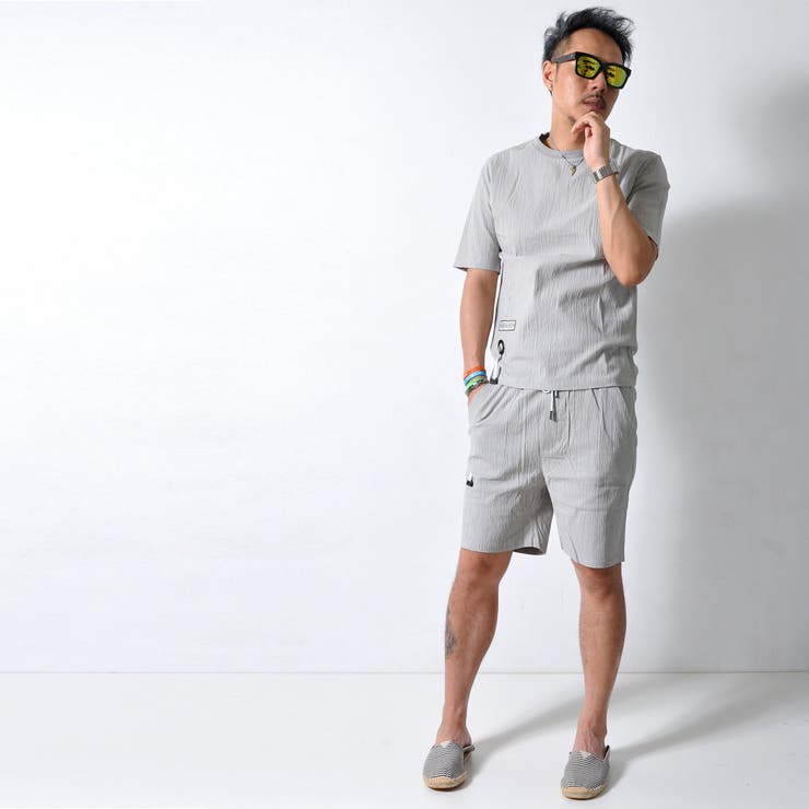 シアサッカーセットアップ 半袖 短パン | RAiseNsE  | 詳細画像8 