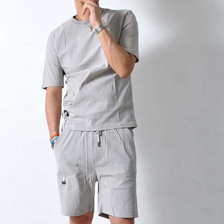 シアサッカーセットアップ 半袖 短パン | RAiseNsE  | 詳細画像9 