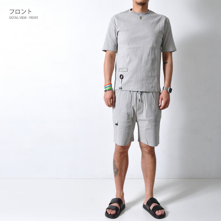 シアサッカーセットアップ 半袖 短パン | RAiseNsE  | 詳細画像10 