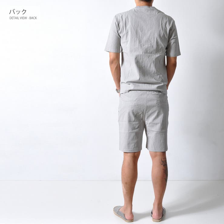 シアサッカーセットアップ 半袖 短パン | RAiseNsE  | 詳細画像12 