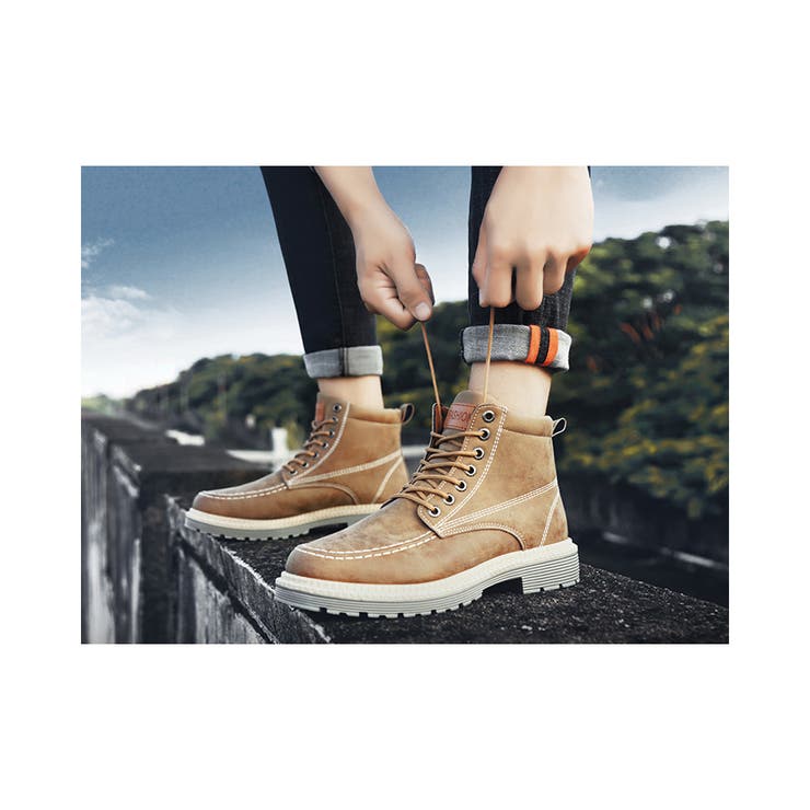 レースアップ ワークブーツ シューズ | RAiseNsE  | 詳細画像13 