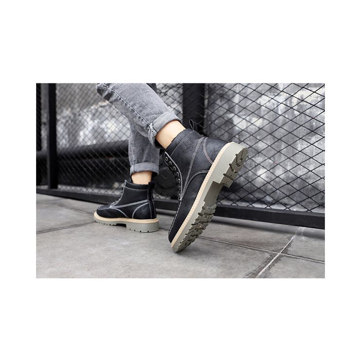 レースアップ ワークブーツ シューズ | RAiseNsE  | 詳細画像25 