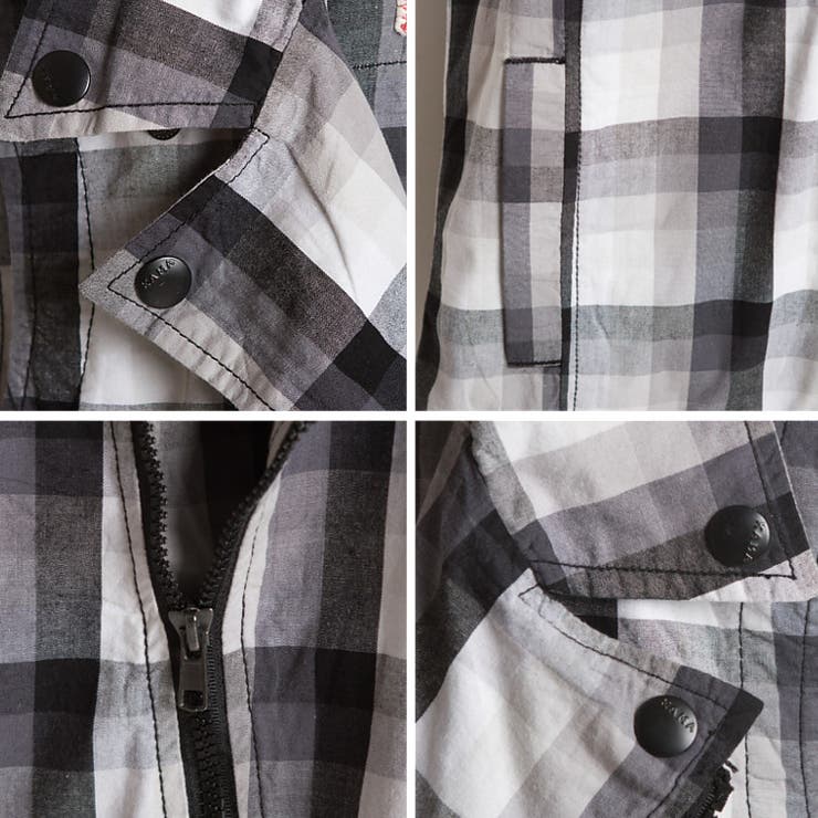 ノースリーブ チェックベスト メンズ トップス シャツ カジュアル #T177 | RAiseNsE  | 詳細画像18 