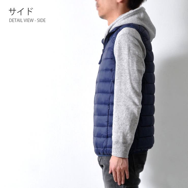 中綿ベスト シンプル アウター | RAiseNsE  | 詳細画像18 