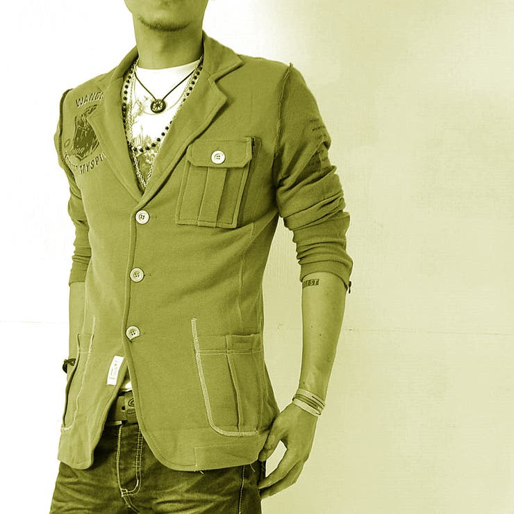 プリントスウェットジャケット メンズ アウター ブレザー[7色]#T351c1 | RAiseNsE  | 詳細画像16 