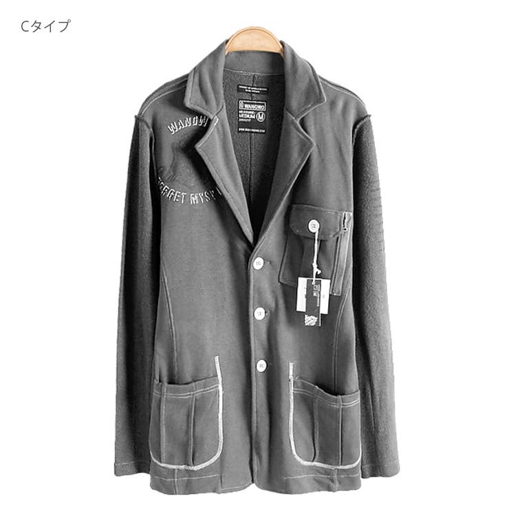 Cタイプ | プリントスウェットジャケット メンズ アウター ブレザー[7色]#T351c1 | RAiseNsE 