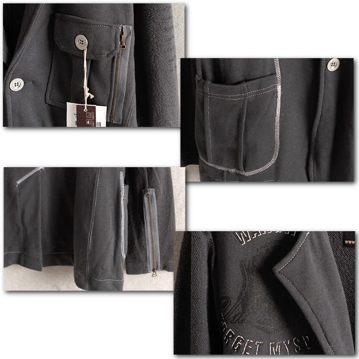 プリントスウェットジャケット メンズ アウター ブレザー[7色]#T351c1 | RAiseNsE  | 詳細画像18 