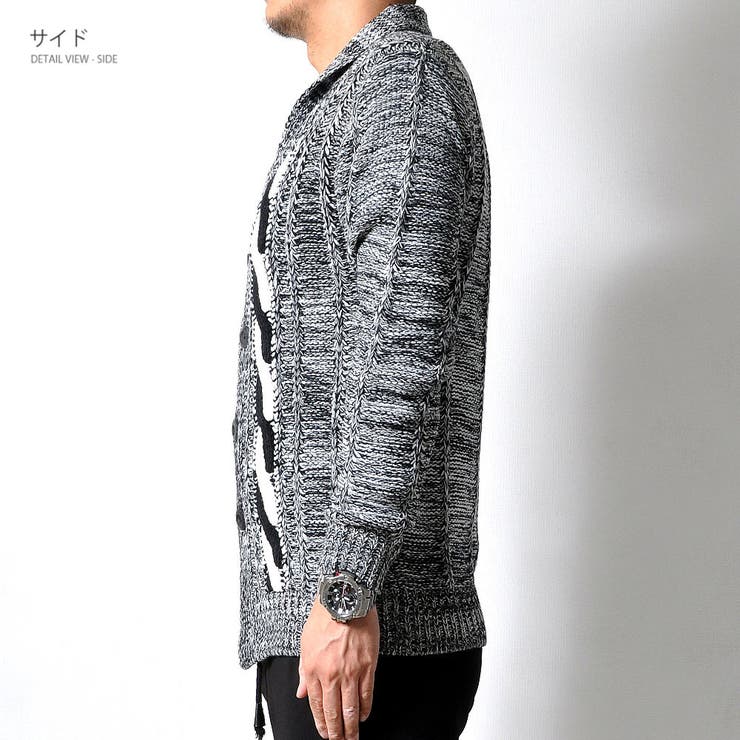 ロングカーディガン メンズ ロング丈 | RAiseNsE  | 詳細画像14 