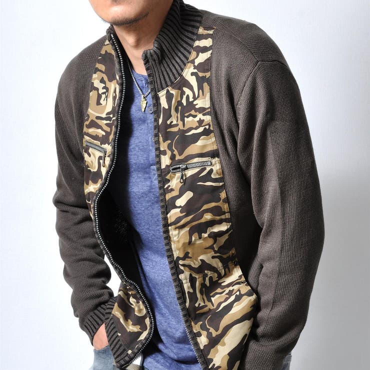 迷彩柄ニット メンズ トップス | RAiseNsE  | 詳細画像4 