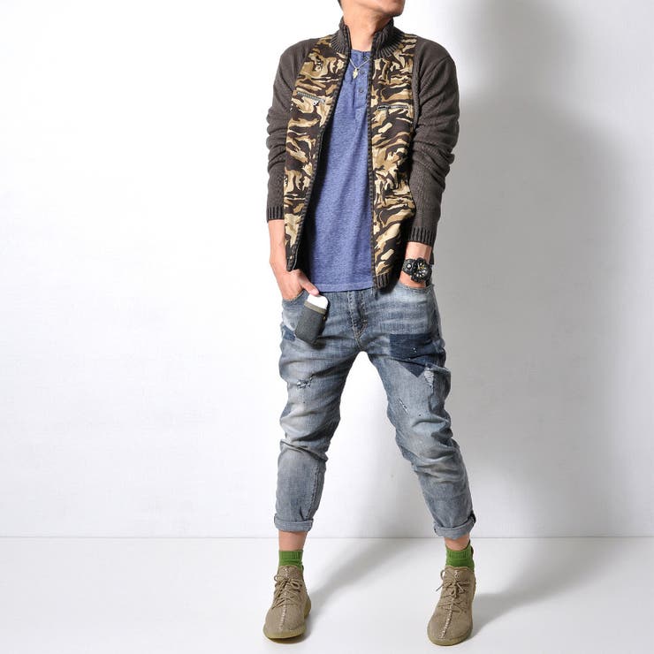 迷彩柄ニット メンズ トップス | RAiseNsE  | 詳細画像5 