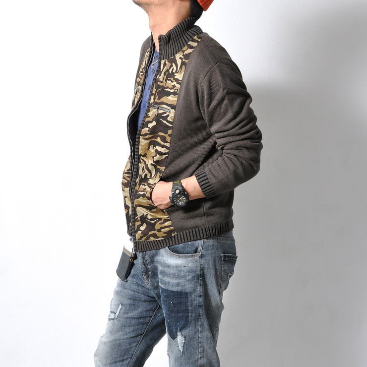 迷彩柄ニット メンズ トップス | RAiseNsE  | 詳細画像6 