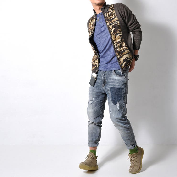 迷彩柄ニット メンズ トップス | RAiseNsE  | 詳細画像7 