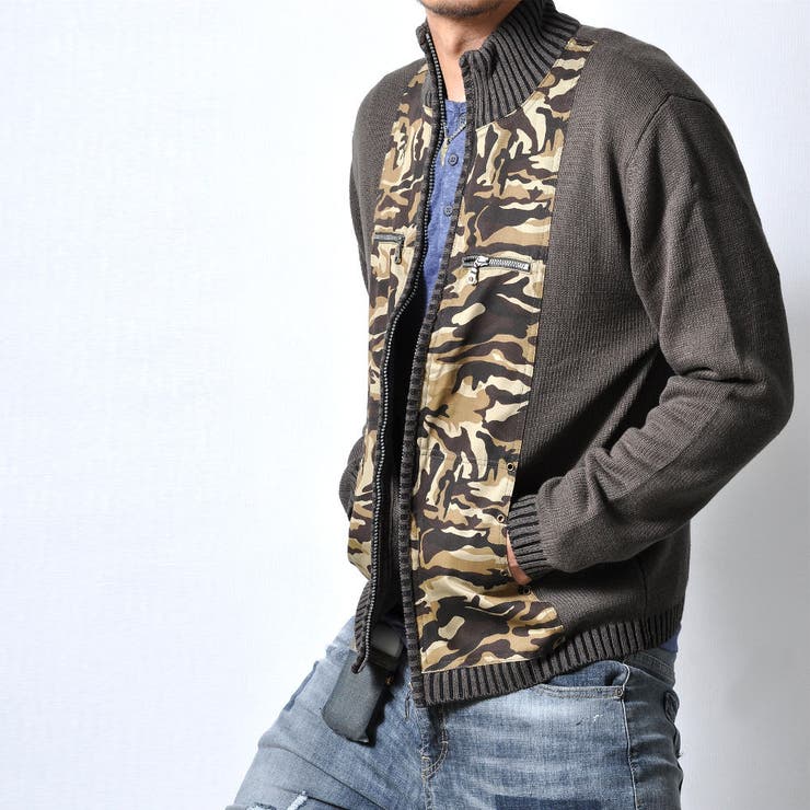 迷彩柄ニット メンズ トップス | RAiseNsE  | 詳細画像9 