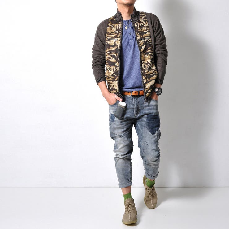 迷彩柄ニット メンズ トップス | RAiseNsE  | 詳細画像10 