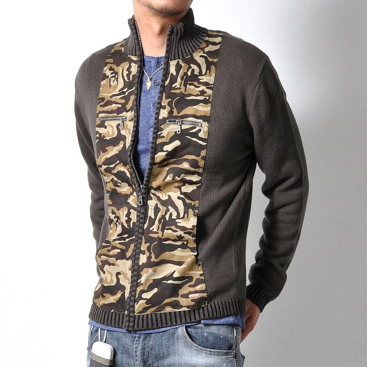 迷彩柄ニット メンズ トップス | RAiseNsE  | 詳細画像11 