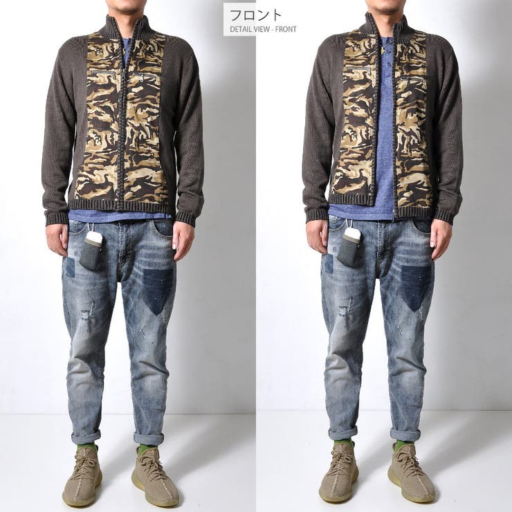 迷彩柄ニット メンズ トップス | RAiseNsE  | 詳細画像12 