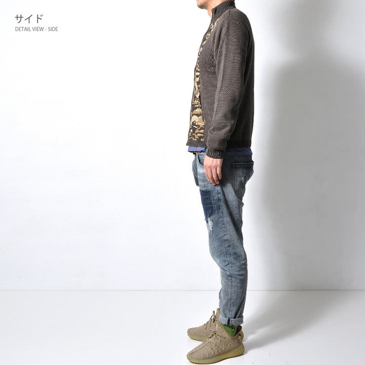 迷彩柄ニット メンズ トップス | RAiseNsE  | 詳細画像13 