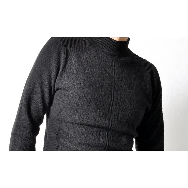 モックネック ニット ストレッチ | RAiseNsE  | 詳細画像12 