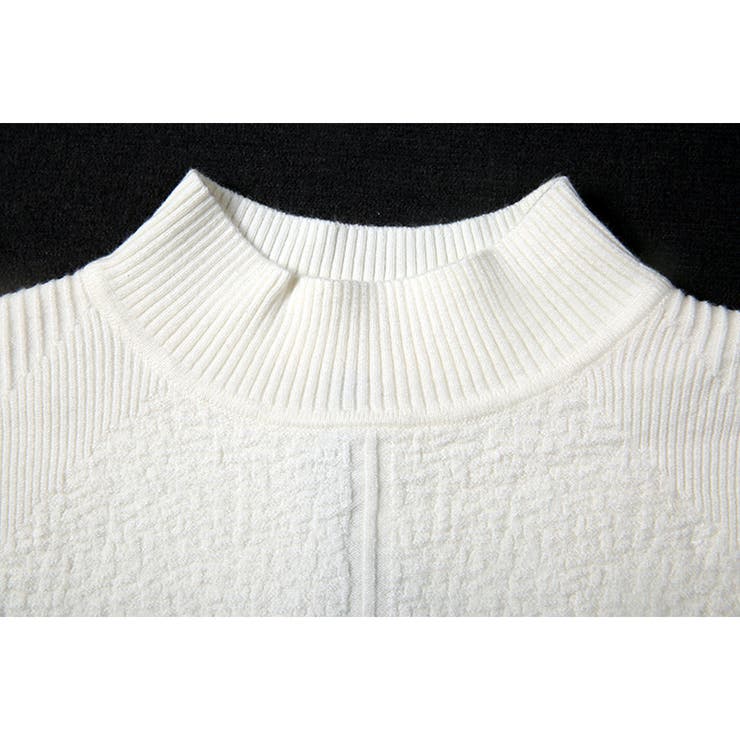 モックネック ニット ストレッチ | RAiseNsE  | 詳細画像27 