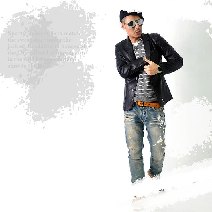 カットライン Vネック ニット | RAiseNsE  | 詳細画像6 