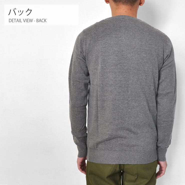 カットライン Vネック ニット | RAiseNsE  | 詳細画像16 