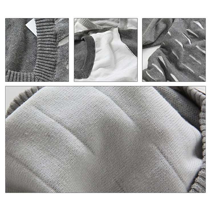 カットライン Vネック ニット | RAiseNsE  | 詳細画像32 