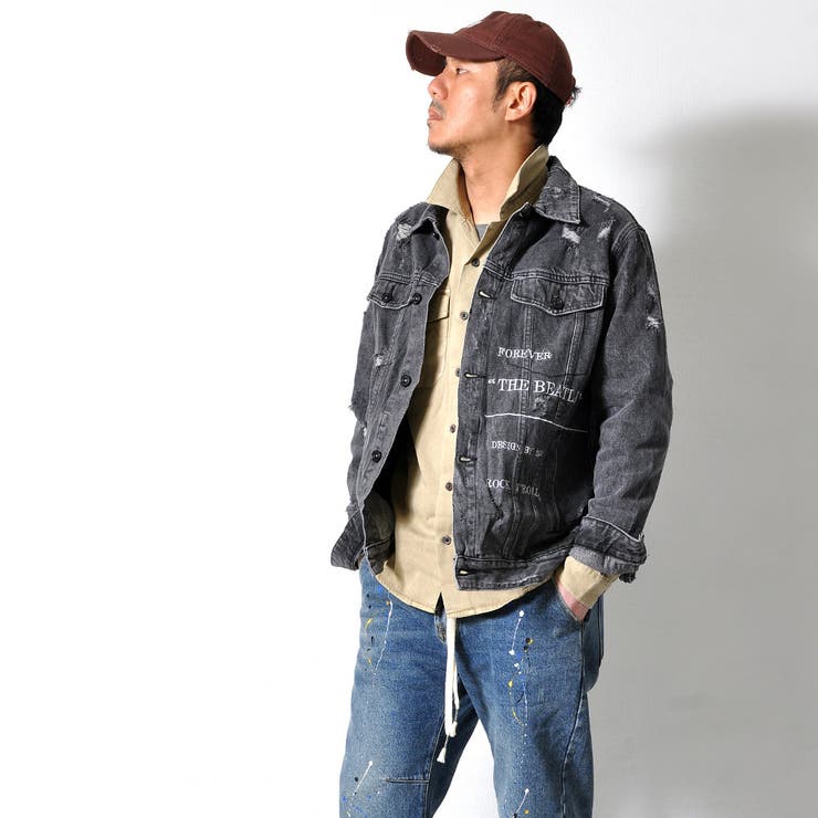 ダメージ加工 デニムジャケット メンズ | RAiseNsE  | 詳細画像3 