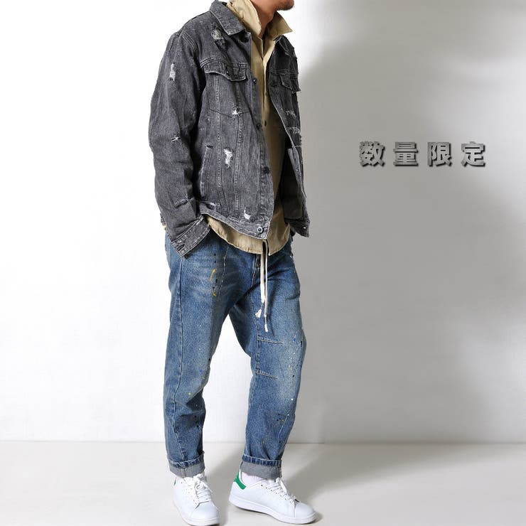 ダメージ加工 デニムジャケット メンズ | RAiseNsE  | 詳細画像8 