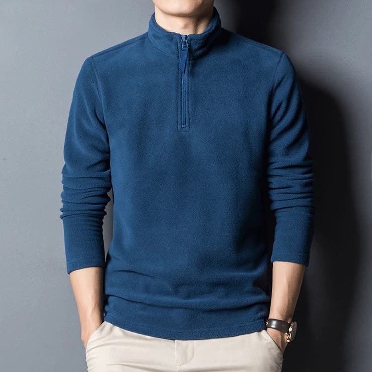 A-ブルー | 両面フリース 極暖 トップス | RAiseNsE 