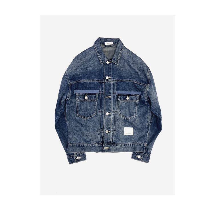 ブルー | デニムジャケット メンズ カジュアル | RAiseNsE 