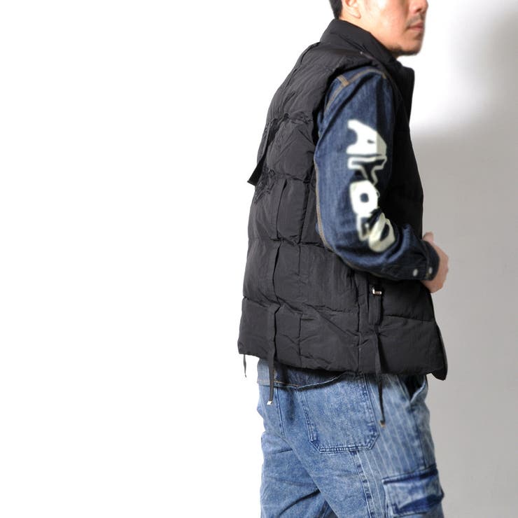 刺繍 中綿ベスト 和テイスト | RAiseNsE  | 詳細画像10 