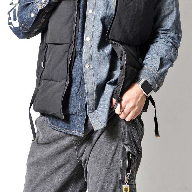 刺繍 中綿ベスト 和テイスト | RAiseNsE  | 詳細画像14 