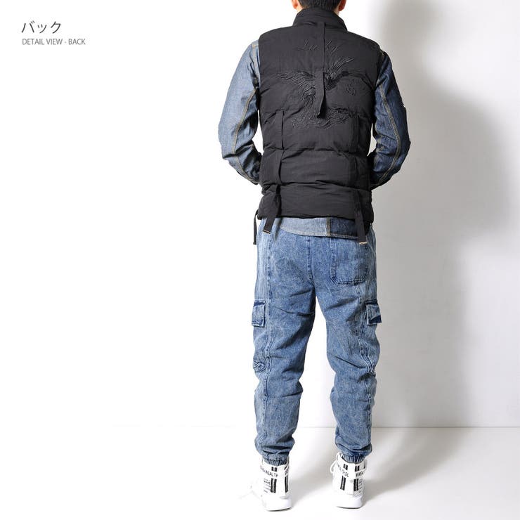 刺繍 中綿ベスト 和テイスト | RAiseNsE  | 詳細画像20 