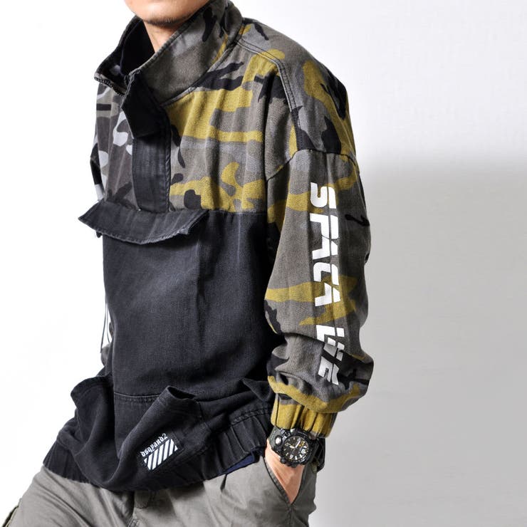 ディセル汚れ加工 迷彩 プルオーバー | RAiseNsE  | 詳細画像9 